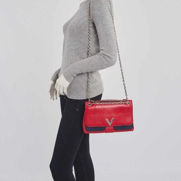 Louis Vuitton Rubis/Blue Monogram Leather Very Chain Bag - Picture 11 of 11